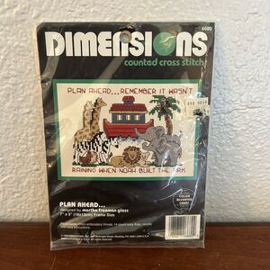 NEW 1995 Dimensions Plan Ahead 6680 Counted Cross Stitch Kit 7x5 vintage 16128